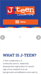Mobile Screenshot of jteenleadership.org