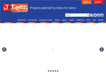 Tablet Screenshot of jteenleadership.org